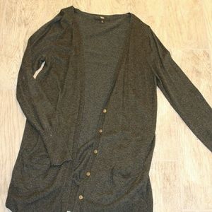 Mossimo Long Gray Cardigan